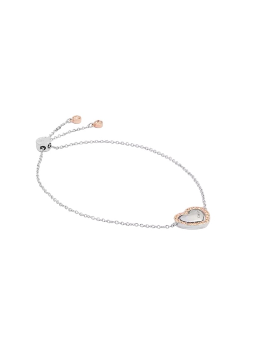 Coach Halo Heart Chain Bracelet